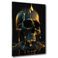 Wandbild Skull Gold Abstract