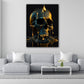 Wandbild Skull Gold Abstract