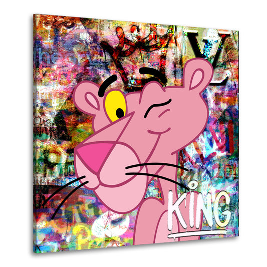 Wandbild Street Art Panther Comic