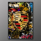 Wandbild abstrakte Kunst Auto Sport Sportwagen Pop Art