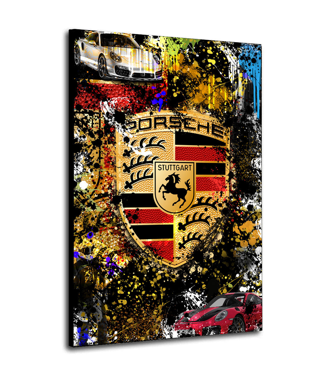 Wandbild abstrakte Kunst Auto Sport Sportwagen Pop Art