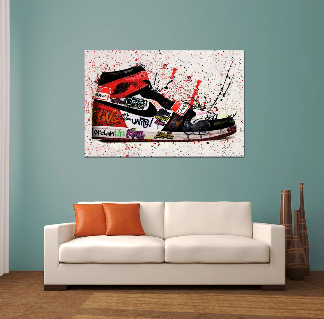 Wandbild Pop Art Schuh Colour