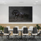 Wandbild Pferd schwarz Black Style