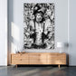 Wandbild Affe Pop Art schwarz-weiß