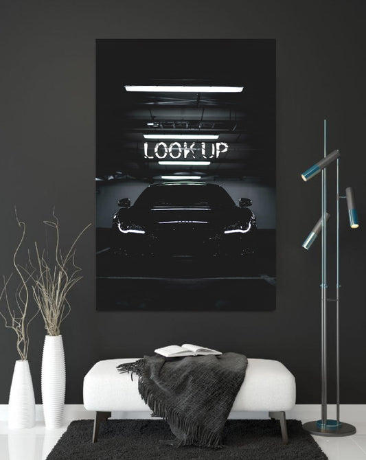 Sportwagen Motivation Look Up Wandbild