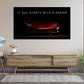 Wandbild abstrakt Motivation Sportwagen It All Starts With A Dream Red Style