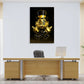 Wandbild Dagobert Abstract Gold Finger Style Comic