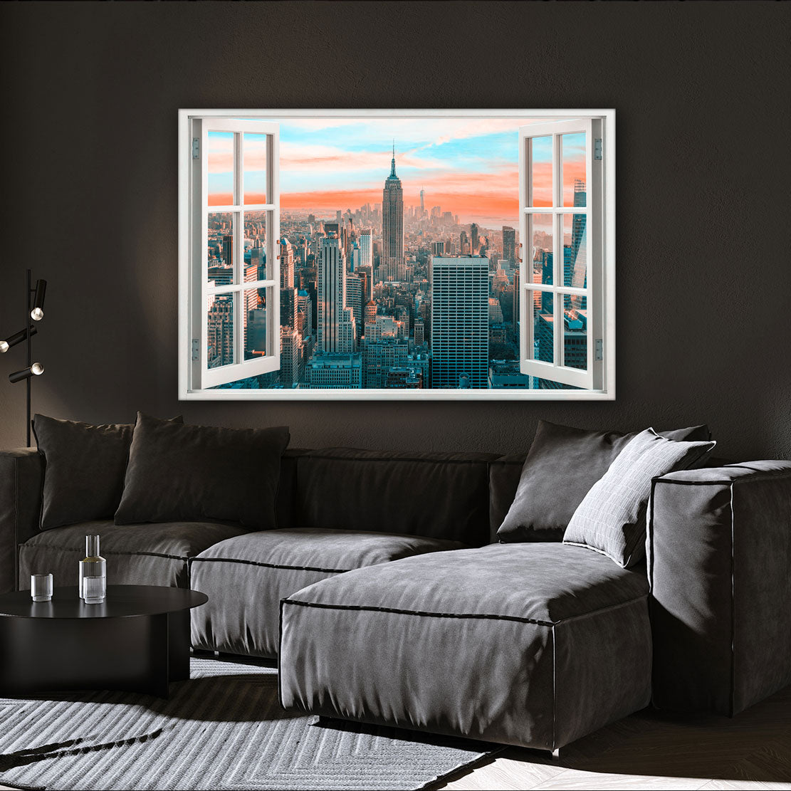 Wandbild New York City Fenster