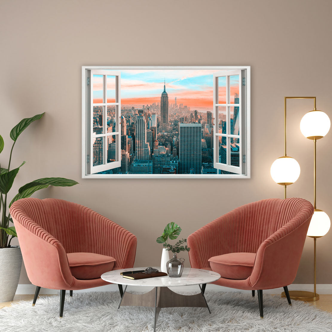 Wandbild New York City Fenster