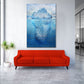 Wandbild Motivation Büro Iceberg Blue Style