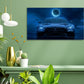 Sportwagen Dark Style Auto Wandbild Leinwandbild