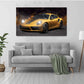 Wandbild Porsche Sportwagen 911 Turbo S Gold Style