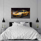 Wandbild Porsche Sportwagen 911 Turbo S Gold Style