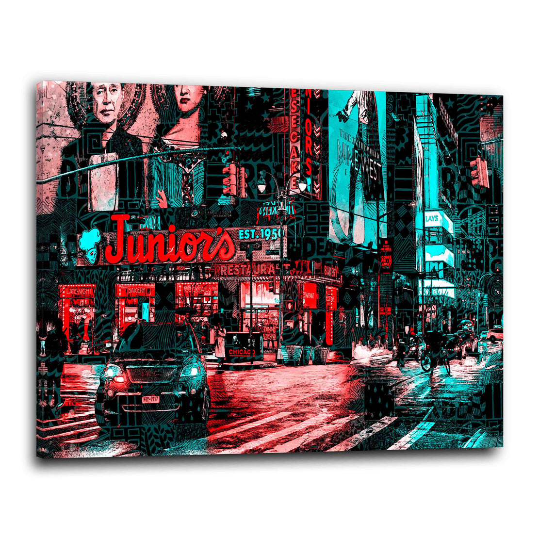 Wandbild USA New York Beautiful Nightlife