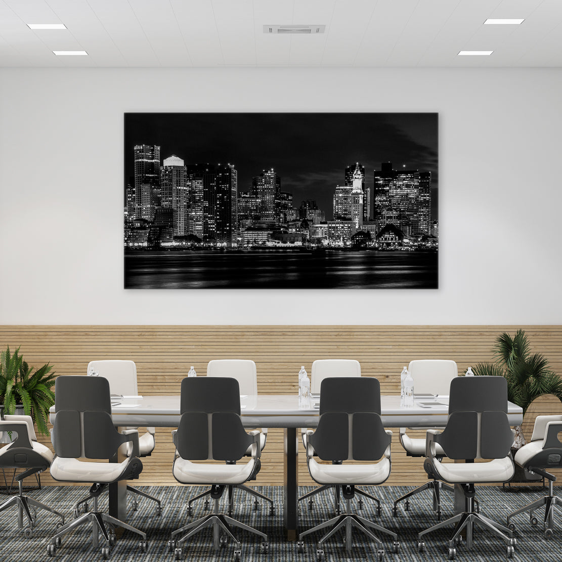 Wandbild USA New York Manhattan Skyline Black & White Style